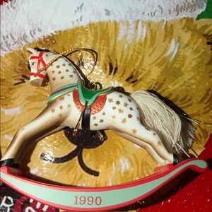 Hallmark 1990 Rocking Horse Ornament